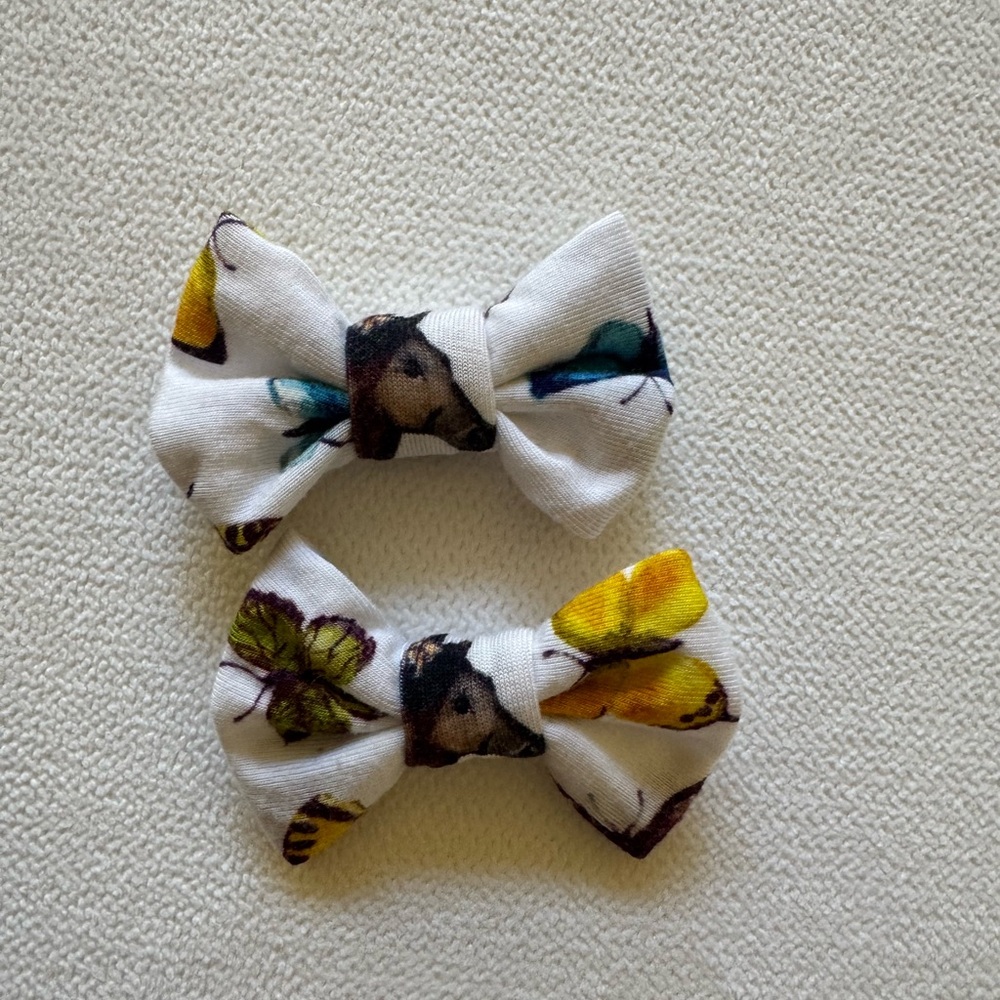 Posh Peanut Annmarie piggy bow set